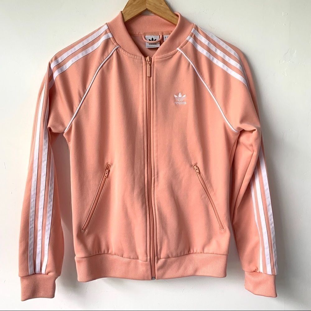 ADIDAS PEACH ORIGINAL TRACK JACKET WITH POCKETS - Picture 6 of 8